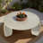 Grover Outdoor Faux Stone Coffee Table - White