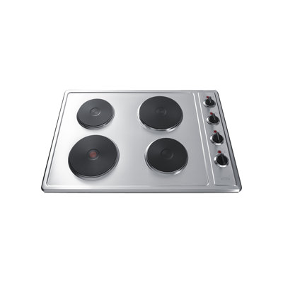 Summit Appliance 20" 22" 24" 30" 36" 40" 48" 60" Smart Electric 4 Burner Cooktop with Dual Size Power Burner and with Downdraft Ventilation