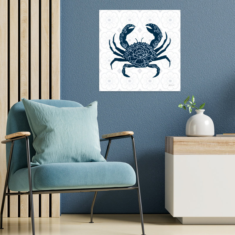 Crabe délicat littoral IV, art côtier, H 18 po x l 18 po