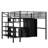 Loft Bed With Desk, Drawers And Wardrobe