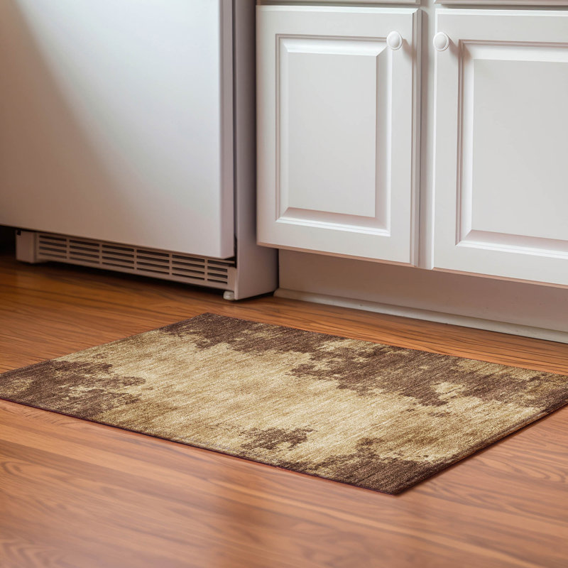 Premium Machine Washable Mayfield AMF1913 Abstract Rug, Rectangle 1'8" x 2'6"