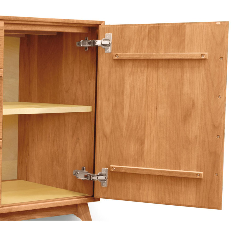 Audrey 66.13'' W Solid Wood Sideboard, Natural Cherry