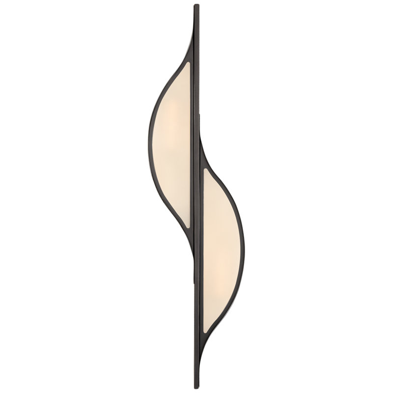 Kelly Wearstler Avant Large Curved Sconce, Bronze