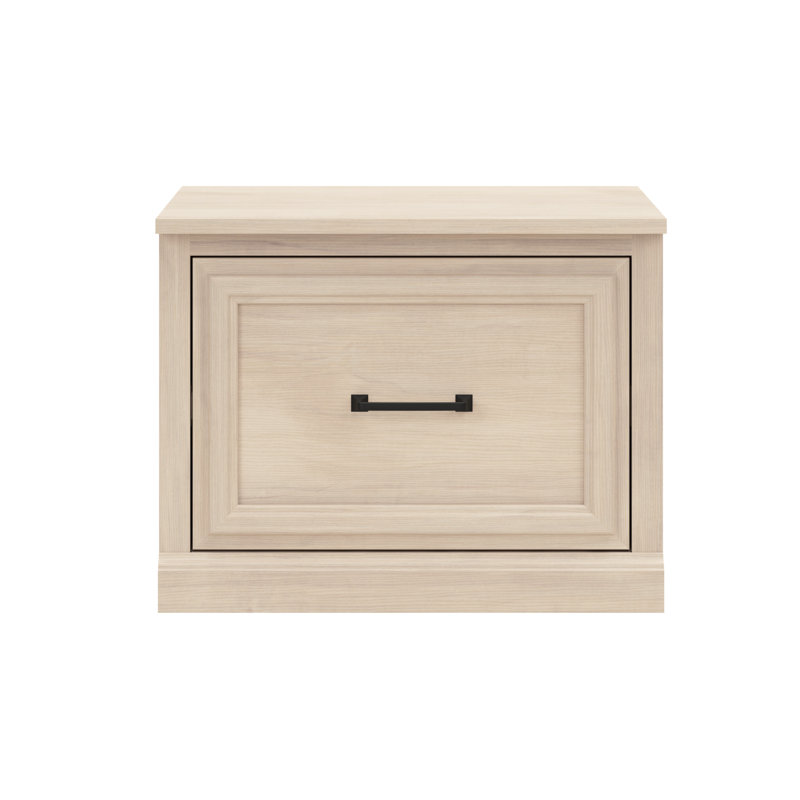 Banc de rangement à tiroirs Kierra, Érable blanchi
