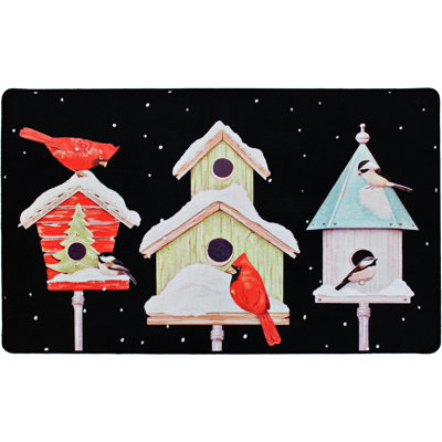 Tapis rectangulaire à envers antidérapant 1 pi 6 po x 2 pi 6 po Jossa