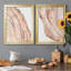 Rose Quartz I - ensemble de 2 peintures sur toile encadrées-2020673372-2020673373