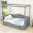 Karalin Twin 2 Drawers Wood Canopy DayBed-393888556