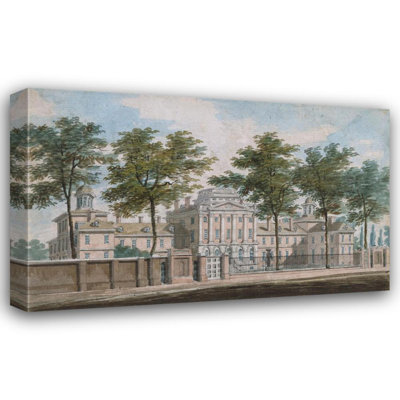 "The Pennsylvania Hospital, Philadelphia" by  Pavel Petrovich Svinin - Gallery Wrap Canvas Wall Art