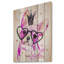 Mignon chien rose avec des lunettes en forme de cœur - reproduction d'art-35105284-35105287