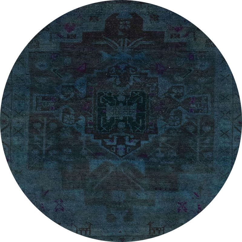 Abstract Indoor Rug, Round 3'
