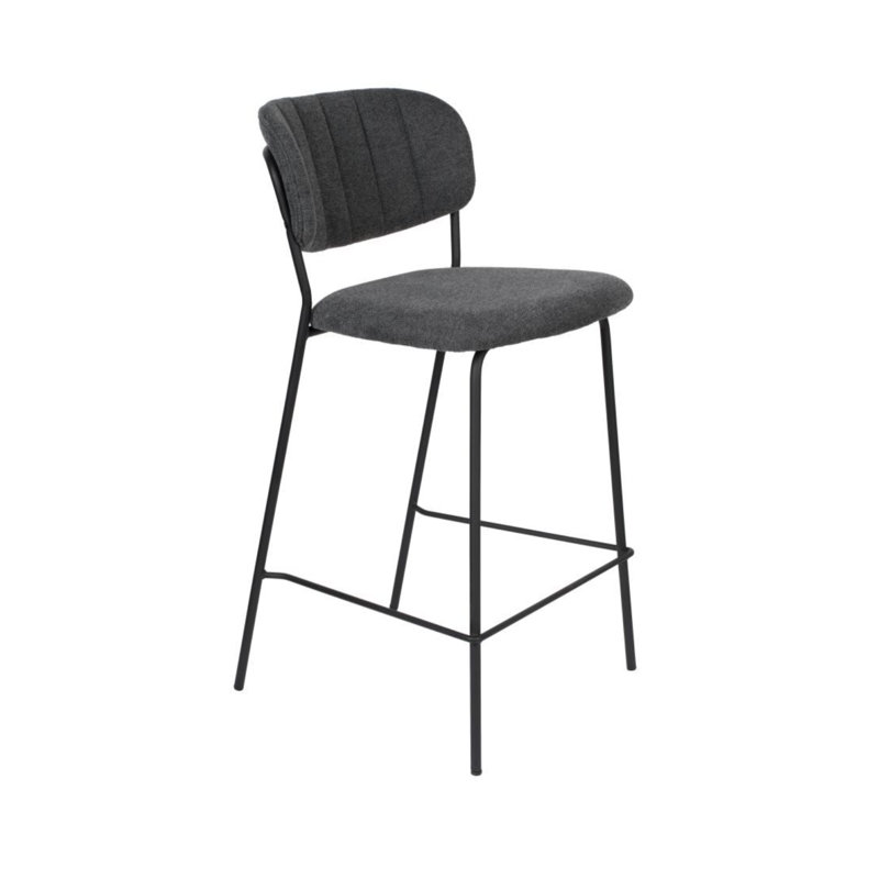 Jolien 26'' Counter Stool, Dark Gray, Black