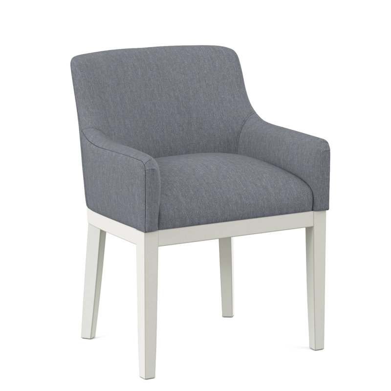 Upholstered Arm Chair, Applause Bravo, White