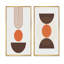 Minimalistic Creative Designs in Retro Colors VII - Ensemble de 2 peintures-362103023-362103019