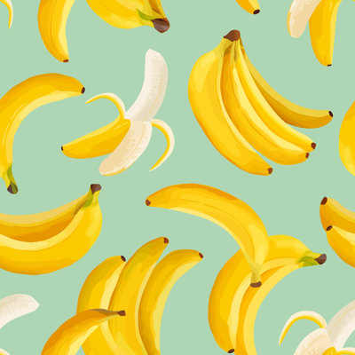 Tropical Banana by Oxana Litvinova - Wrapped Canvas Print