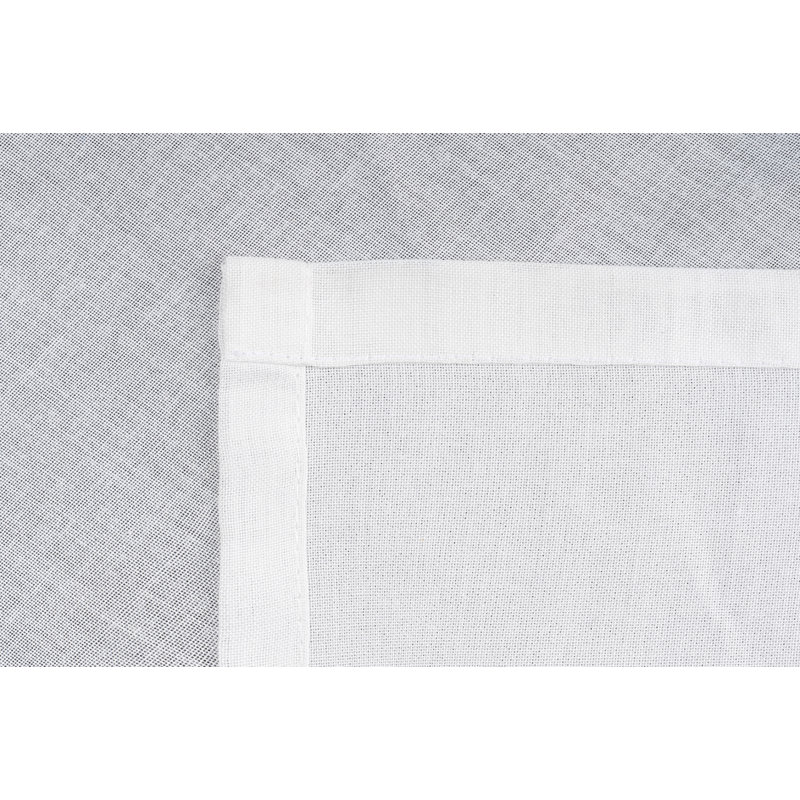 Soft Eyelet Semi Sheer Single Curtain, 245cm W x 135cm D, White