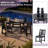  Immie 5 Piece HDPE Outdoor Dining Table Set with Umbrella Hole, Black-756552534