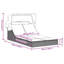  Chaise longue double avec auvent et coussins en rotin de polyester gris-125076314-125076305