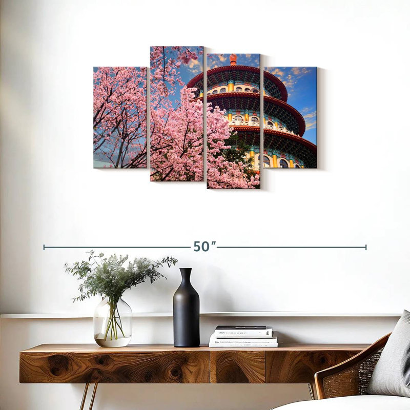 Arbre Sakura, temple Sirci Wuji, H 22 po x l 36 po