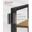 Bernis 186 cm H x 80 cm W Steel Etagere Bookcase-806295647