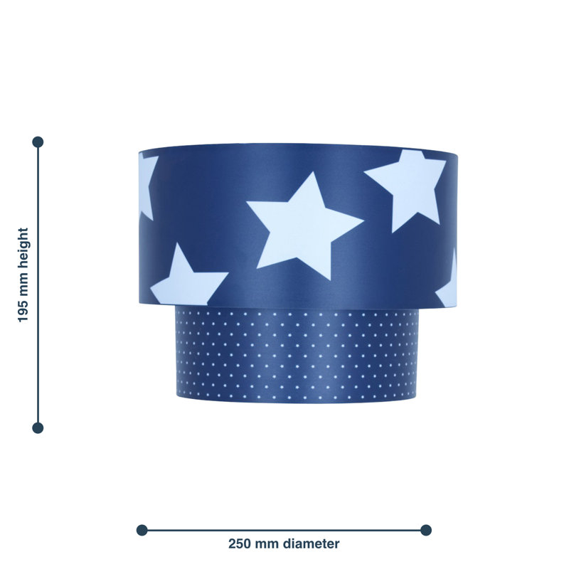 19.5cm H Fabric Drum Pendant Shade