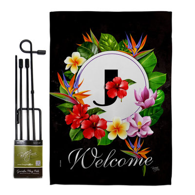 Double Sided 18.5'' H x 13'' W Polyester Flag Set