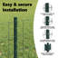 Fence with Post Segment Outdoor Barrier Garden Terrace Divider Boundary-741979991-741979992