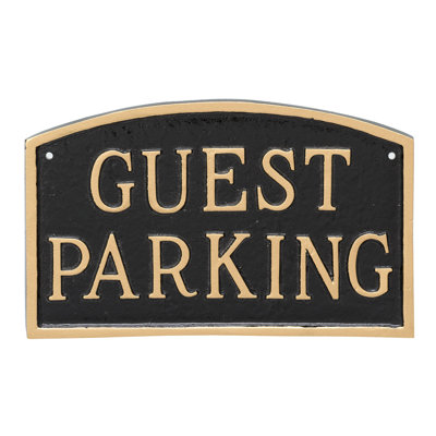 Plaque de jardin de l’état de stationnement guest
