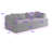 Convertible Sleeper Sofa Chenille Sofa Bed Foldable Floor Couch with Upgraded 4 Pillows & Storage - No Assembly
