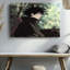 Reproduction d'art sur toile de style animé Warrior avec épée et loup en forêt-129642958