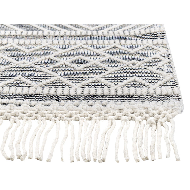 Overlea Rectangle 160 cm x 230 cm Geometric Hand Woven Area Rug