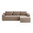Spacious Cloud Sectionals With L-shape Chaise, Corduroy Modern Living Room Sofa