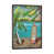 Toile encadrée de bois rustique foncé