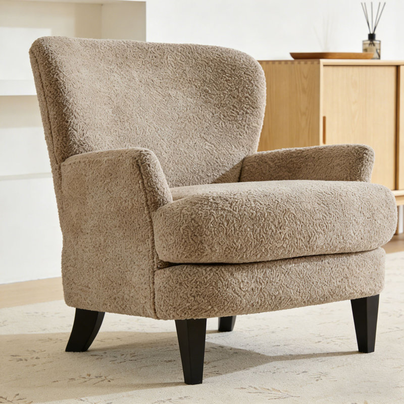 Fauteuil club rembourré Boucle
