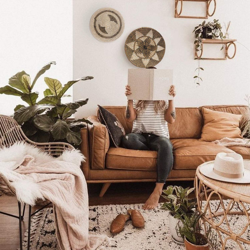 Boho Wall Decor on Fabric