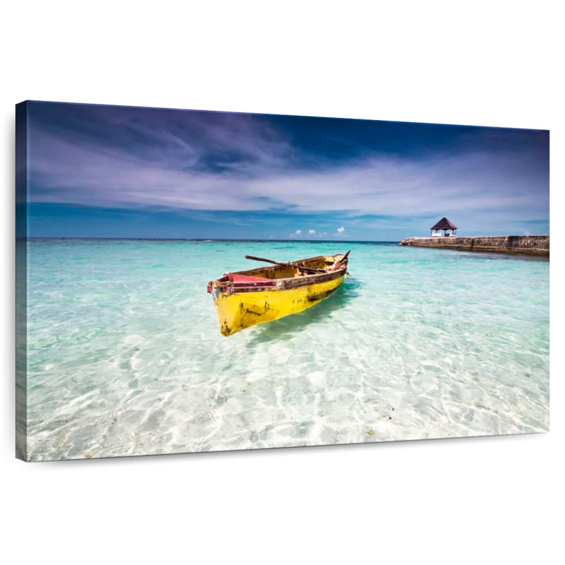 Mehar Old Fishing Canoe, 32" H x 48" W