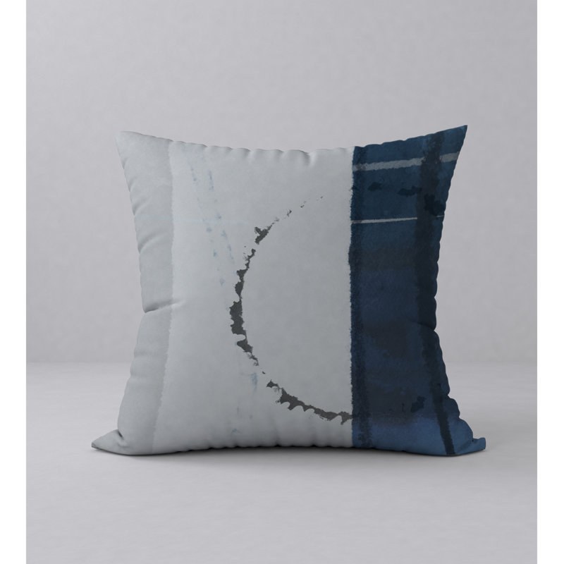 Abstract Throw Pillow, 18" H x 18" W