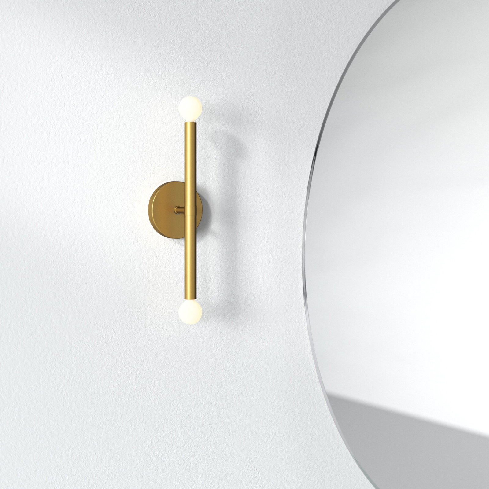 Jamir 2-Light Dimmable Wallchiere, Gold