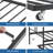 Twin Rectangular Twin Metal Daybed With Trundle, Sofa Bed Frame With 6 Casters And Steel Slat Support-783239568