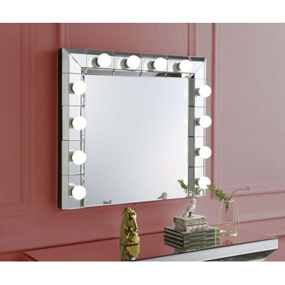 Mirrored Accent Mirror(Bulbs Not Included)