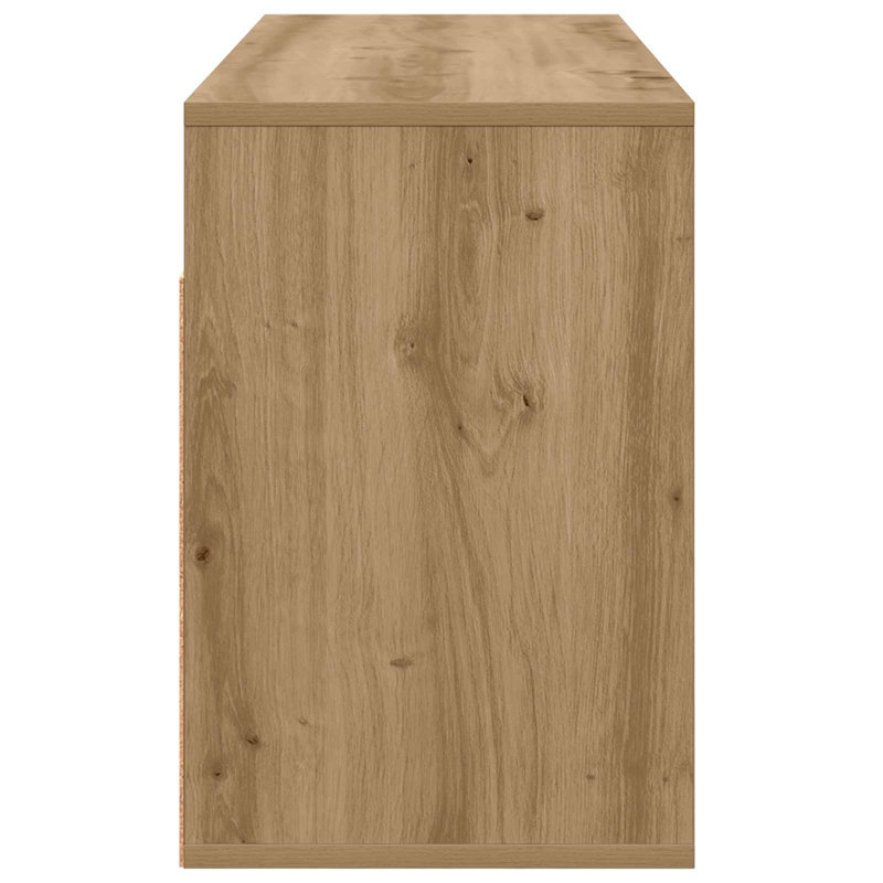 TV Stand, 19.09'' H x 40.16'' W x 12.6'' D, Artisan Oak