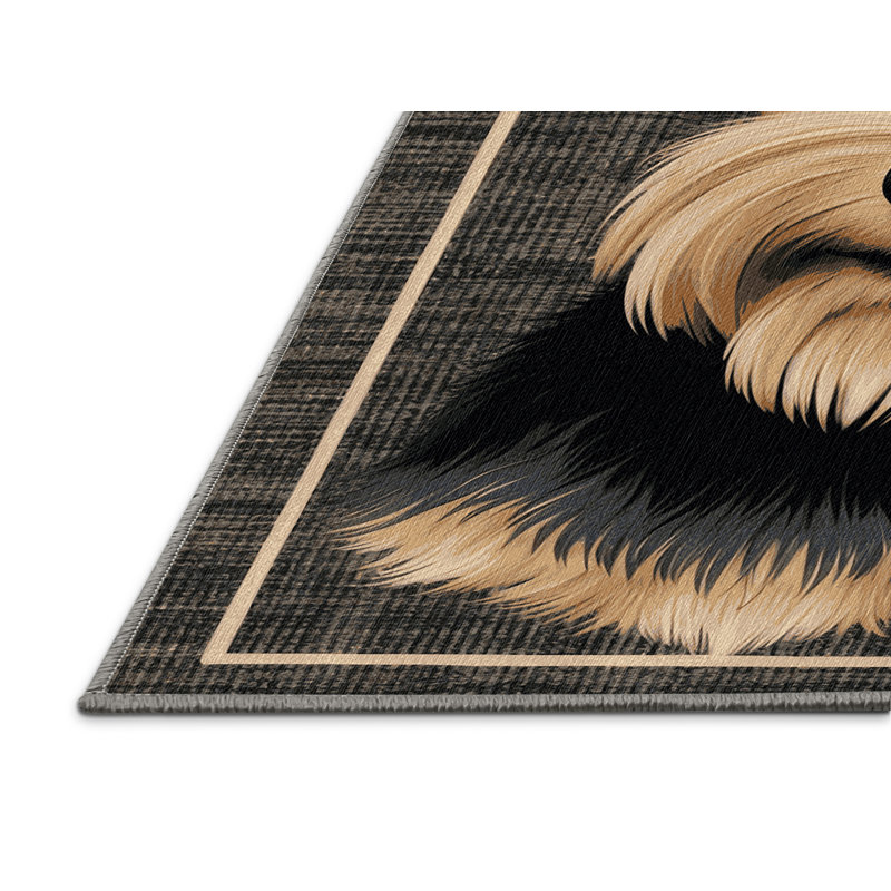 Tapis lavable pour chiens Affenpinscher, Carré 4 pi