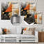 «Lyrical Abstraction Collage I», art mural abstrait en métal-1521591091