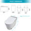 Toilette allongée pour bidet MONSFEST 1,28 gallons GPF