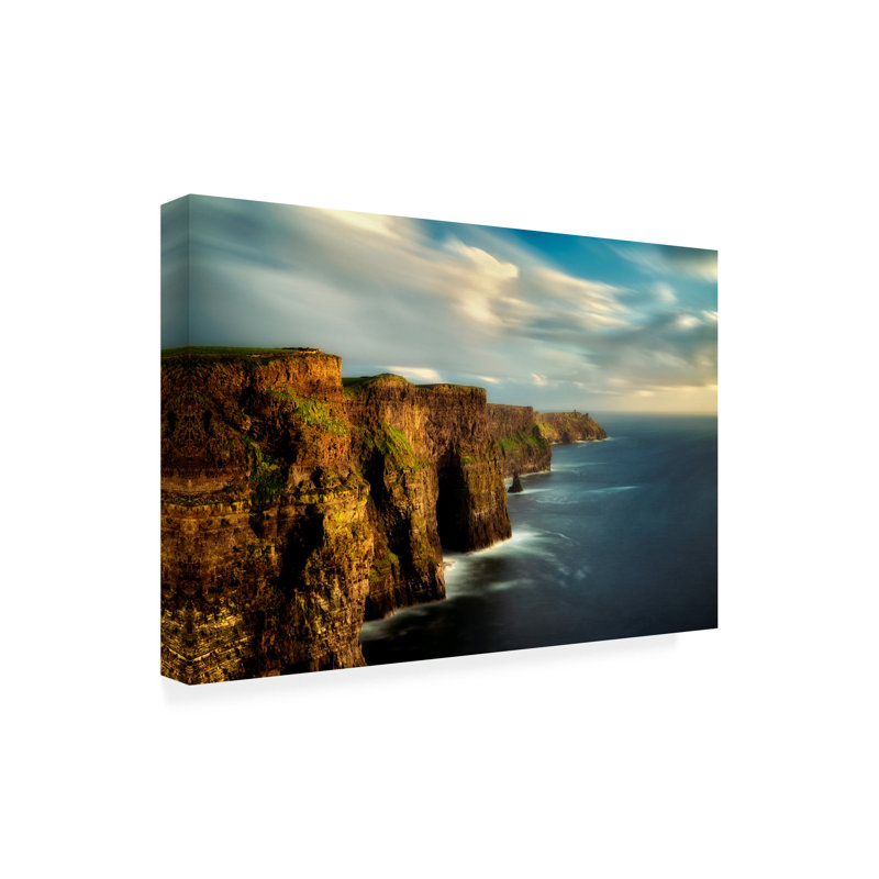 «Cliff Of Moher» par Dennis Frates, H 16 po x l 24 po x P 2 po