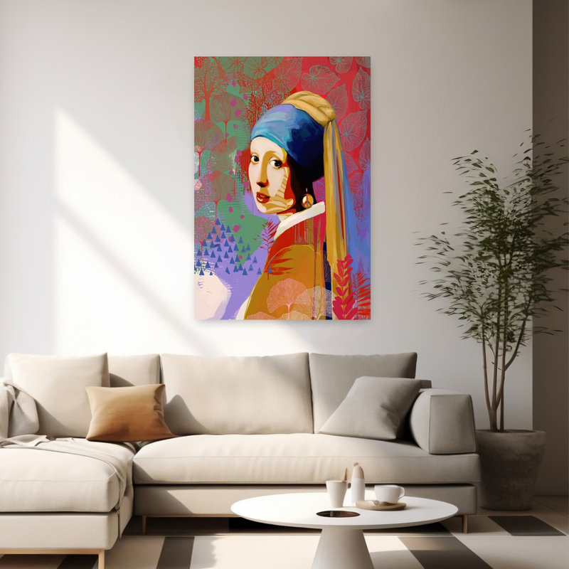 The Peace Earring Abstract Contemporary Architecture Wall Art Print, 152.4cm H x 101.6cm W