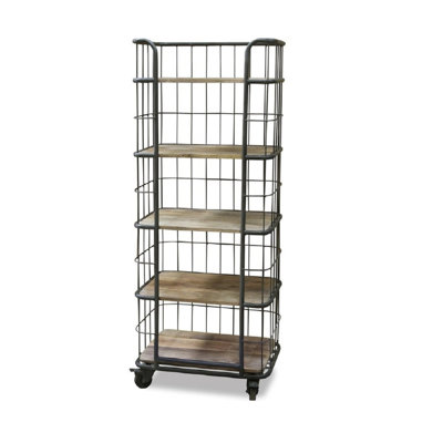 Dublin 64'' H x 24'' W Metal Standard Bookcase
