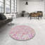 Abstrait gris/rose Tapis décoratif remaley-1777883083