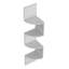 Tablette d'angle 52 po