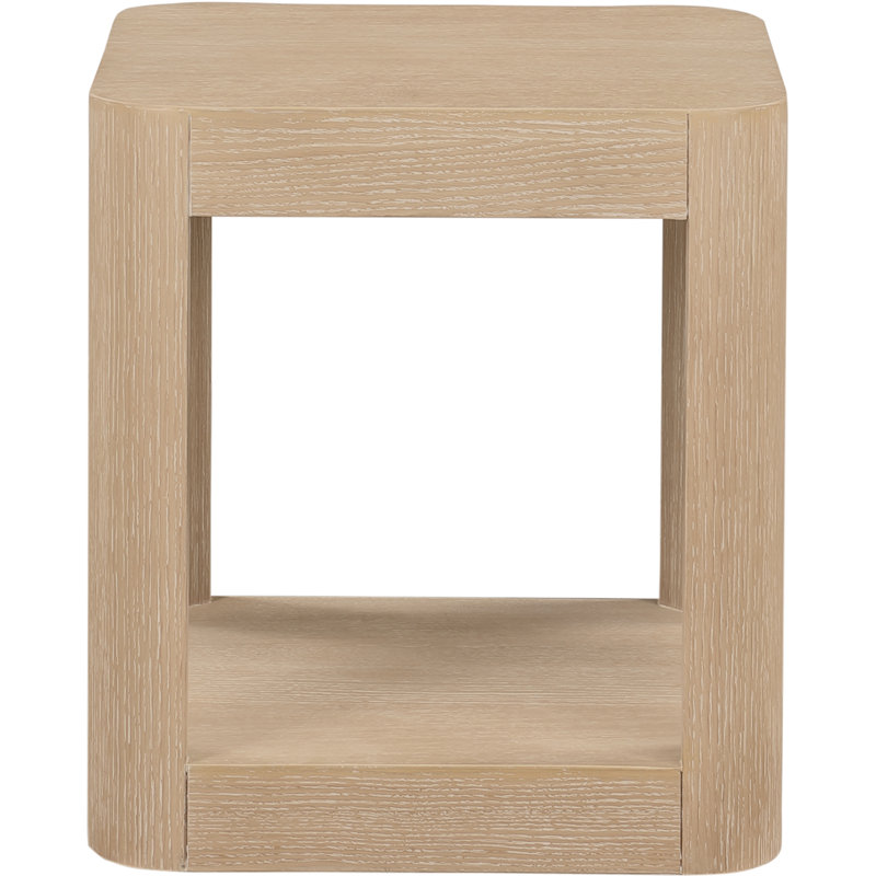 Reeves Floor Shelf End Table, Oak