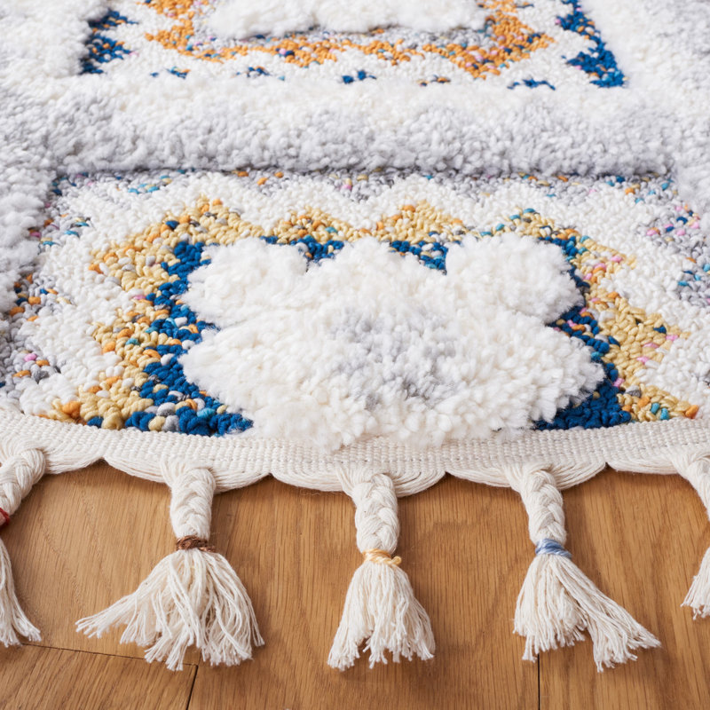 Moroccan Fringe Shag Performance Moroccan Rug, Runner 2'2" x 8'